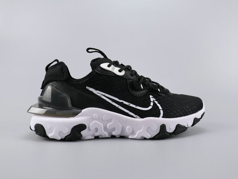 2020 Men Nike React Vision Black White Shoes